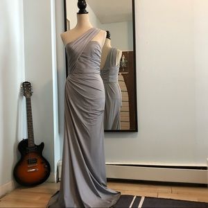 David’s Bridal Grey Gown